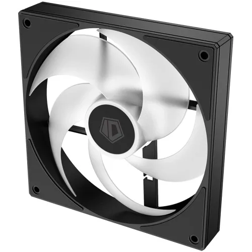 Вентилятор для корпуса ID-Cooling AS-140-ARGB-K ARGB 140х140x25 черный 4-pin 24.9дБ Ret