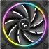 Вентилятор для корпуса Deepcool FL12R Reverse ARGB 120х120x25 черный 4-pin 33.9дБ (R-FL12R-BKAPN1-G) Ret