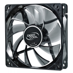 Вентилятор для корпуса Deepcool Wind Blade 120 LED 120х120x25 черный 3-pin 4-pin (Molex) 26дБ (DP-FLED-WB120) Ret