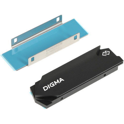 Радиатор для SSD Digma DGRDRM2B черный металл Ret