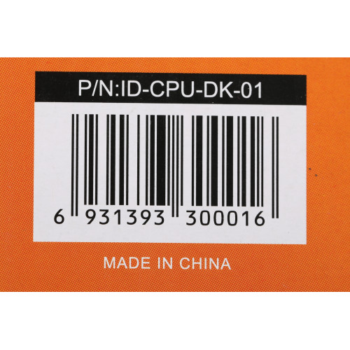 Устройство охлаждения(кулер) ID-Cooling DK-01 Soc-AM5/AM4/1200/1700/1851 черный 4-pin 29dB Al 95W 195gr Ret