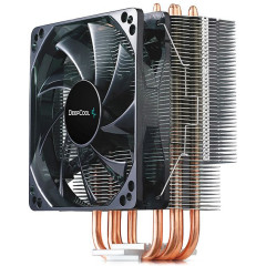 Устройство охлаждения(кулер) Deepcool Gammaxx 400 Blue Basic одноцветная Soc-AM5/AM4/1200/1700/1851 черный 4-pin 18-30dB Al+Cu 130W 640gr Ret (DP-MCH4-GMX400P-BL)