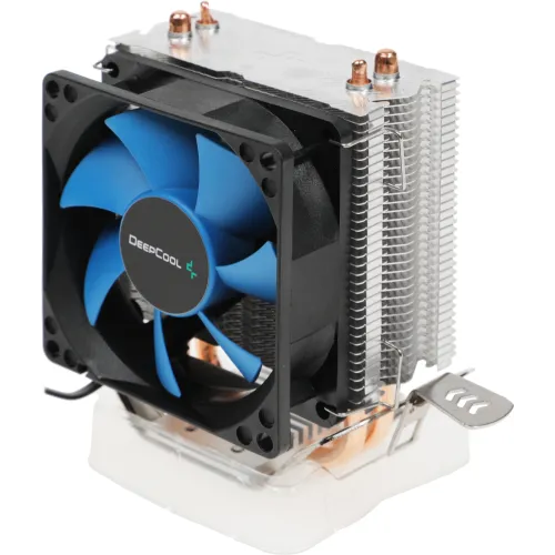 Устройство охлаждения(кулер) Deepcool Ice Edge Mini FS V2.0 Soc-AM5/AM4/1200/1700/1851 черный/синий 3-pin 25dB Al+Cu 100W 276gr Ret (DP-MCH2-IEMV2)