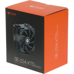 Устройство охлаждения(кулер) ID-Cooling SE-224-XTS Soc-AM5/AM4/1200/1700/1851 черный 4-pin 29dB Al+Cu 220W 650gr Ret (SE-224-XTS BLACK)