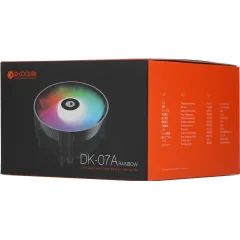 Устройство охлаждения(кулер) ID-Cooling DK-07A RAINBOW RGB Soc-AM5/AM4 черный/белый 4-pin 14-26dB Al 125W 400gr Ret