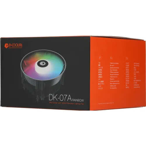 Устройство охлаждения(кулер) ID-Cooling DK-07A RAINBOW RGB Soc-AM5/AM4 черный/белый 4-pin 14-26dB Al 125W 400gr Ret