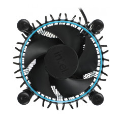 Устройство охлаждения(кулер) Intel RM1 M23901 Soc-1700/1851 черный 4-pin 16-29dB Al+Cu 95W 350gr brown box