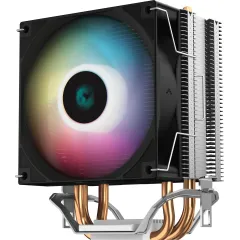 Устройство охлаждения(кулер) Deepcool AG300 LED RGB Soc-AM5/AM4/1200/1700/1851 серебристый 4-pin 18-31dB Al+Cu 150W 350gr Ret (R-AG300-BKLNMN-G)