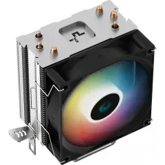 Устройство охлаждения(кулер) Deepcool AG300 LED RGB Soc-AM5/AM4/1200/1700/1851 серебристый 4-pin 18-31dB Al+Cu 150W 350gr Ret (R-AG300-BKLNMN-G)