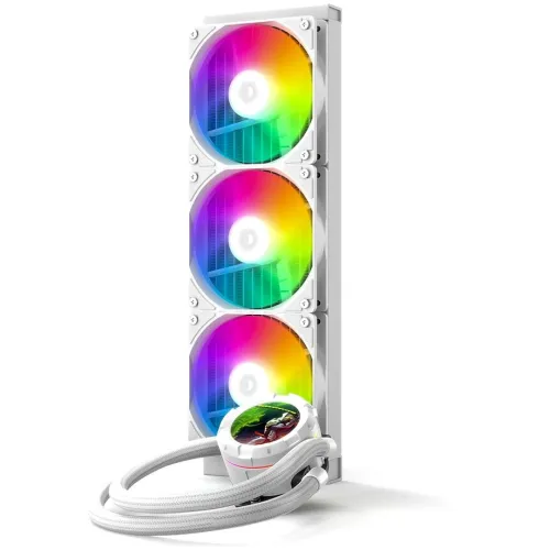 Система водяного охлаждения ID-Cooling SL360 XE ARGB Soc-AM5/AM4/1200/1700/1851 белый 4-pin 14-30dB Al+Cu LCD 350W Ret (SL360 XE WHITE)