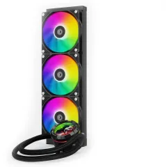 Система водяного охлаждения ID-Cooling SL360 XE ARGB Soc-AM5/AM4/1200/1700/1851 черный 4-pin 14-30dB Al+Cu LCD 350W Ret