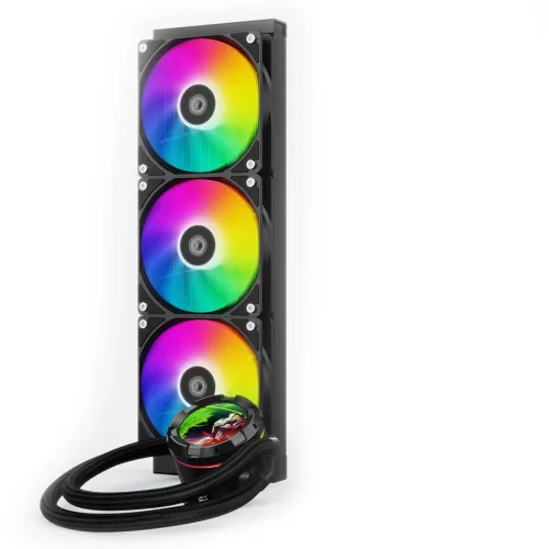 Система водяного охлаждения ID-Cooling SL360 XE ARGB Soc-AM5/AM4/1200/1700/1851 черный 4-pin 14-30dB Al+Cu LCD 350W Ret