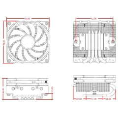 Устройство охлаждения(кулер) ID-Cooling IS-40-XT Soc-AM5/AM4/1200/1700/1851 черный 4-pin 14-35.2dB Al+Cu 100W 290gr Ret (IS-40-XT BLACK)