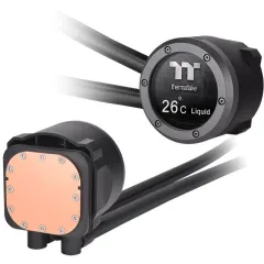 Система водяного охлаждения Thermaltake TH360 V2 Ultra ARGB Soc-AM5/AM4/1200/1700/1851 черный 4-pin 25.8dB Al LCD Ret (CL-W384-PL12SW-A)
