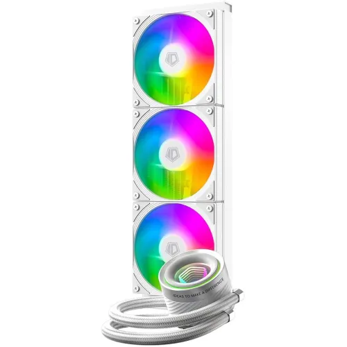 Система водяного охлаждения ID-Cooling FX360 Inf ARGB Soc-AM5/AM4/1200/1700/1851 белый 4-pin 27.2dB Al 350W Ret (FX360 INF WHITE)