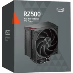 Устройство охлаждения(кулер) PcCooler RZ500 Soc-AM5/AM4/1200/1700/1851 черный 4-pin 32dB Al+Cu 250W Ret (RZ500-BKNWNX-GL)