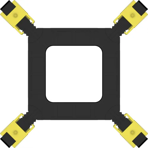 Устройство охлаждения(кулер) PcCooler R95S-I Soc-1200/1700/1851 серебристый/черный 4-pin 31.1dB Al 95W 360gr Ret (R95S-XXNIXX-CL)