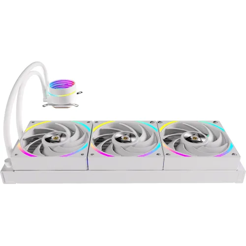 Система водяного охлаждения Formula Oasis L360 ARGB Soc-AM5/AM4/1200/2066/1700/1851 белый 4-pin 1-27dB Al+Cu 360W Ret (OASIS L360 ARGB WH)