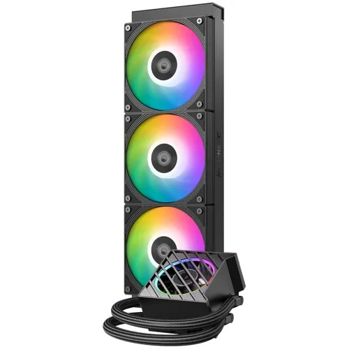 Система водяного охлаждения ID-Cooling Dashflow 360 XT Pro ARGB Soc-AM5/AM4/1200/1700/1851 черный 4-pin 32.5dB Al 350W Ret