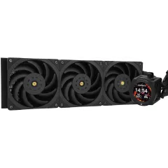 Система водяного охлаждения Thermalright Core Vision 360 ARGB Soc-AM5/AM4/1200/1700/1851 черный 4-pin 28.1dB Al LCD Ret (C-VISION-360-BL)