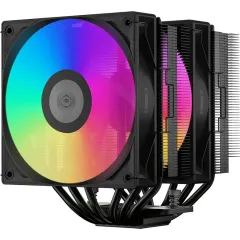 Устройство охлаждения(кулер) PcCooler RT620 ARGB Soc-AM5/AM4/1151/1200/2066/1700 черный 4-pin 34.9dB Al+Cu 265W Ret (RT620-BKAWXX-GL)