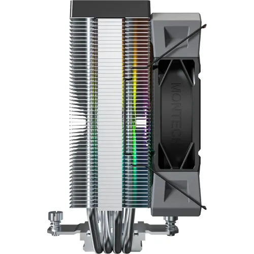 Устройство охлаждения(кулер) Montech NX400 ARGB Soc-AM5/AM4/1200/1700/1851 черный 4-pin 34.17dB Al+Cu 220W 874gr Ret (NX400ARGBBK)