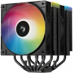 Устройство охлаждения(кулер) Deepcool AG620 Bk V2 ARGB Soc-AM5/AM4/1200/1700/1851 черный 4-pin 15-29.4dB Al+Cu 260W 1330gr Ret (R-AG620-BKAMMN-GJD)