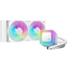 Система водяного охлаждения Deepcool LE240 WH V2 ARGB Soc-AM5/AM4/1200/1700/1851 белый 4-pin 28.2-31.6dB Al 220W 1359gr Ret (R-LE240-WHAMMN-G-2)