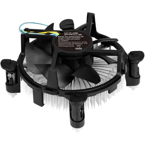 Устройство охлаждения(кулер) KingPrice KPAC-65-PWM3 Soc-1200/1150/1151/1155 черный 4-pin 18-35dB Al 65W 140gr Ret