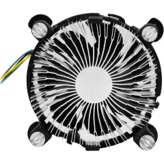 Устройство охлаждения(кулер) KingPrice KPAC-65-PWM3 Soc-1200/1150/1151/1155 черный 4-pin 18-35dB Al 65W 140gr Ret