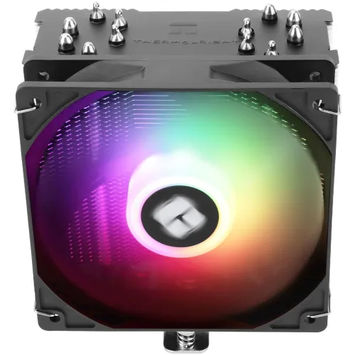 Устройство охлаждения(кулер) Thermalright Burst Assassin 120 SE ARGB Soc-AM5/AM4/1200/1700/1851 серебристый/черный 4-pin 25.6dB Al+Cu 510gr Ret (BA120-SE-ARGB)