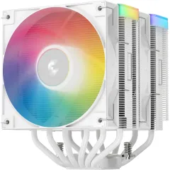 Устройство охлаждения(кулер) Deepcool AG620 Wh V2 ARGB Soc-AM5/AM4/1200/1700/1851 белый 4-pin 15-29.4dB Al+Cu 260W 1330gr Ret (R-AG620-WHAMMN-GJD)