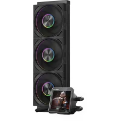 Система водяного охлаждения PcCooler DT360 Display ARGB Soc-AM5/AM4/1200/1700/1851 черный 4-pin 15-33.1dB Al LCD 320W Ret (DT360-BKAWXY-GL)