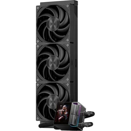Система водяного охлаждения PcCooler DS360 Display ARGB Soc-AM5/AM4/1200/1700/1851 черный 4-pin 39.8dB Al LCD 310W Ret (DS360-BKNWXY-GL)