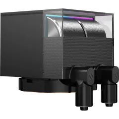 Система водяного охлаждения PcCooler DS360 Display ARGB Soc-AM5/AM4/1200/1700/1851 черный 4-pin 39.8dB Al LCD 310W Ret (DS360-BKNWXY-GL)