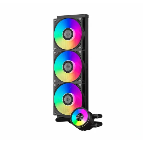 Система водяного охлаждения PcCooler DA360 Pro ARGB Soc-AM5/AM4/1200/1700/1851 черный 4-pin 33.8dB Al 300W Ret (DA360PRO-BKAWXX -GL)