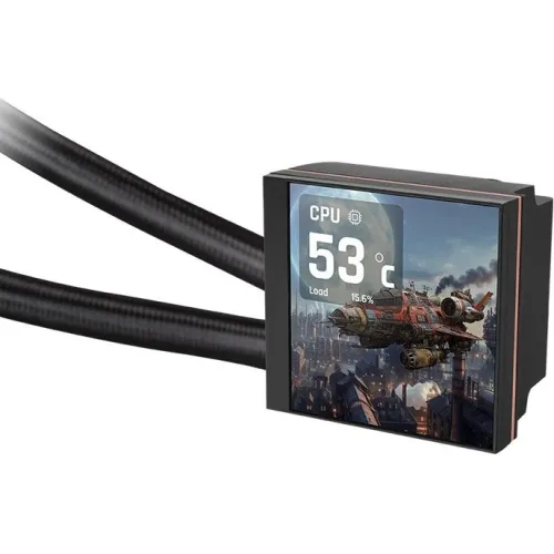 Система водяного охлаждения Thermaltake MAGFloe 360 Ultra ARGB Soc-AM5/AM4/1200/1700/1851 черный 4-pin 30.6-32.5dB Al LCD 355W Ret (CL-W432-PL12SW-A)