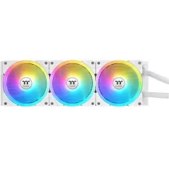 Система водяного охлаждения Thermaltake MAGFloe 420 Ultra Snow ARGB Soc-AM5/AM4/1200/1700/1851 белый 4-pin 34.5-38.8dB Al LCD 360W Ret (CL-W452-PL14SW-A)