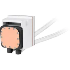 Система водяного охлаждения Thermaltake MAGFloe 420 Ultra Snow ARGB Soc-AM5/AM4/1200/1700/1851 белый 4-pin 34.5-38.8dB Al LCD 360W Ret (CL-W452-PL14SW-A)