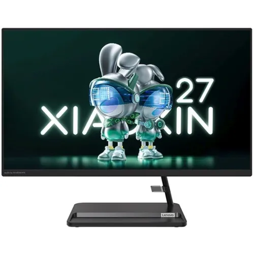 Моноблок Lenovo XiaoXin 27" Full HD i5 12450H (2) 16Gb SSD512Gb UHDG Windows 11 Pro GbitEth WiFi BT 90W клавиатура мышь Cam черный 1920x1080