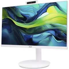 Моноблок Acer Aspire C24A-GRPL 23.8" Full HD Core 5 120U (1.4) 16Gb SSD512Gb Graphics CR Windows 11 Home GbitEth WiFi BT 90W клавиатура мышь Cam белый 1920x1080
