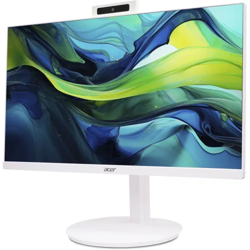 Моноблок Acer Aspire C24A-GRPL 23.8" Full HD Core 5 120U (1.4) 16Gb SSD512Gb Graphics CR Windows 11 Home GbitEth WiFi BT 90W клавиатура мышь Cam белый 1920x1080