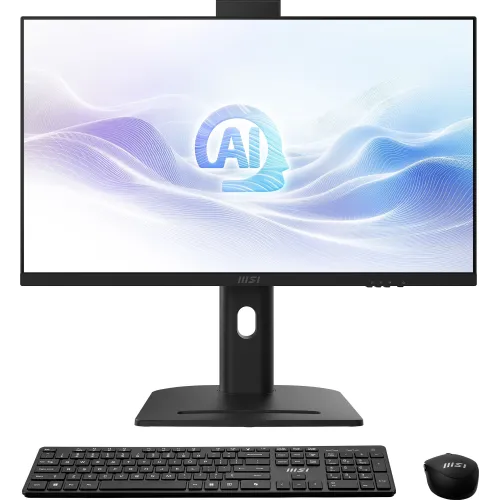 Моноблок MSI Modern AM273QP AI 1UM-090XRU 27" WQHD Core Ultra 5 125H (1.2) 16Gb SSD512Gb Arc graphics CR без ОС 2.5xGbitEth WiFi BT 150W клавиатура мышь Cam черный 2560x1440