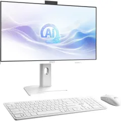 Моноблок MSI Modern AM273QP AI 1UM-097XRU 27" WQHD Core Ultra 5 125H (1.2) 16Gb SSD512Gb Arc graphics CR без ОС 2.5xGbitEth WiFi BT 150W клавиатура мышь Cam белый 2560x1440