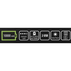 Мобильный аккумулятор Cactus CS-PBFSPT-10000 10000mAh 2.1A 2xUSB-A черный