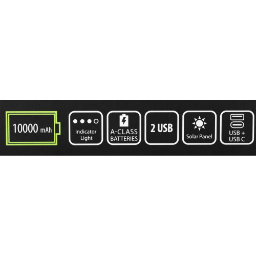 Мобильный аккумулятор Cactus CS-PBFSPT-10000 10000mAh 2.1A 2xUSB-A черный