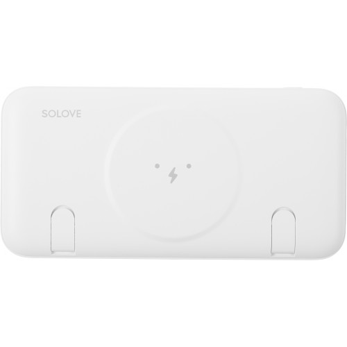 Мобильный аккумулятор Solove W10 10000mAh QC3.0/PD3.0 3A USB-A/USB-C беспров.зар. белый (W10 WHITE RUS)