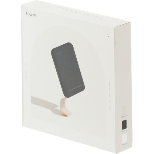 Мобильный аккумулятор Solove W12 5000mAh QC3.0/PD3.0 20W 3A USB-C беспров.зар. черный (W12 BLACK RUS)