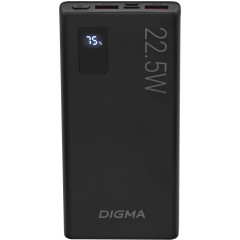 Мобильный аккумулятор Digma DGPF10A 10000mAh QC3.0/PD3.0 22.5W 3A 2xUSB-A/USB-C черный (DGPF10A22PBK)