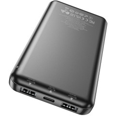 Мобильный аккумулятор Hoco J100 High-ranking 10000mAh 2.1A 2xUSB-A черный